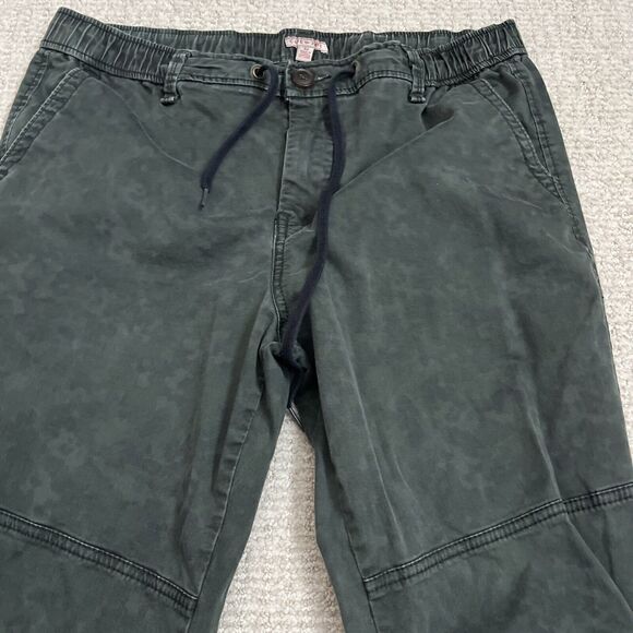 Cape Juby Jogger Pants Mens 32 Black Elastic Waist Slash Pockets Drawstring - Picture 3 of 8